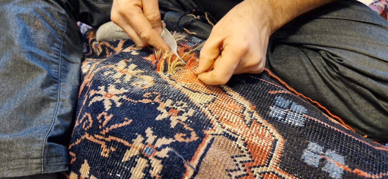 Restauration artisanale à l'aiguille